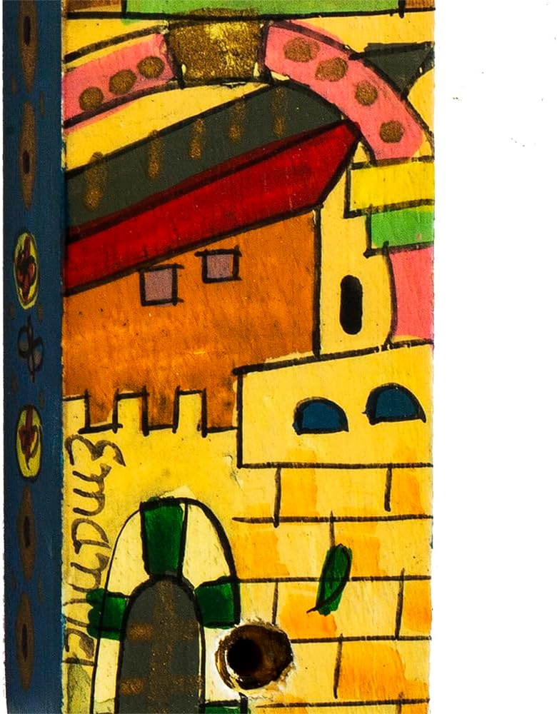 Large Wooden Mezuzah Holder by Yair Emanuel