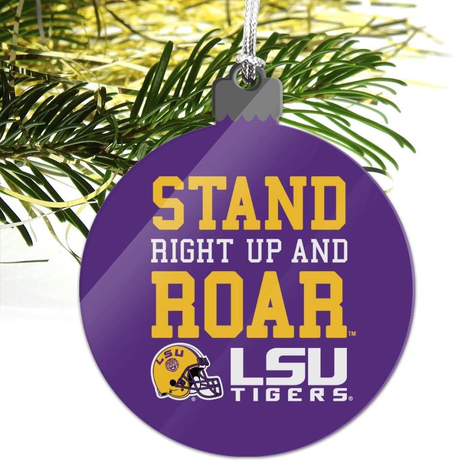 GRAPHICS MORE LSU Tigers Football Acrylic Christmas Ornament