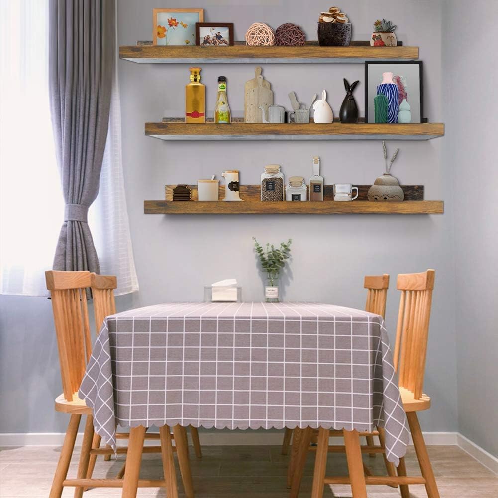 Giftgarden 36 Inch Floating Shelves Set of 3