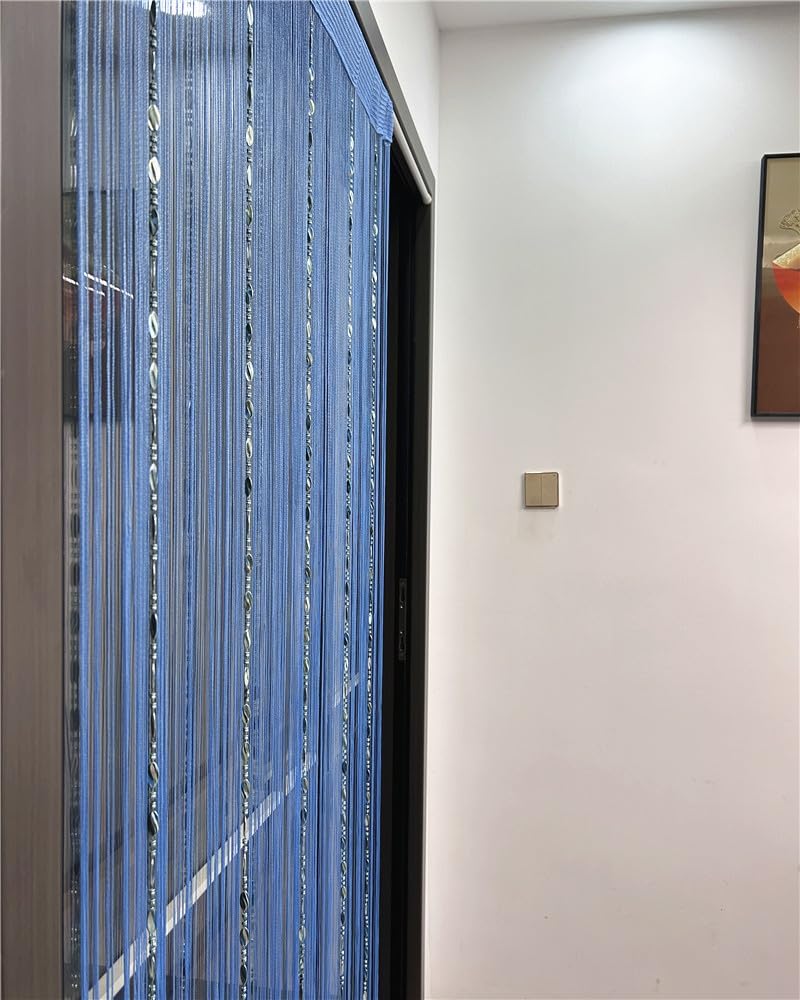 Ave Split Sky Blue 25 Decorative Curtain Panels