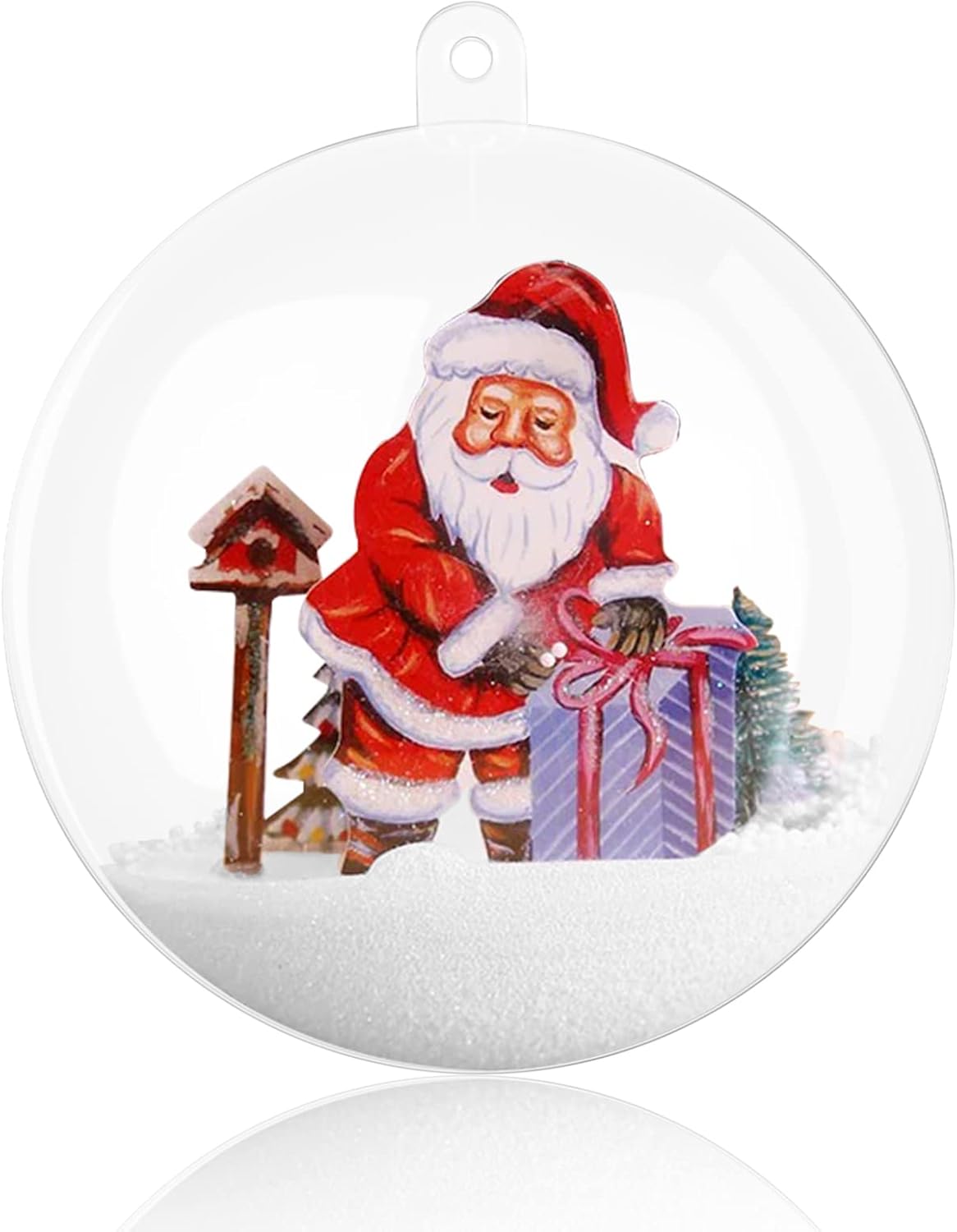 AGM 20Pcs Clear Fillable Hanging Ornaments