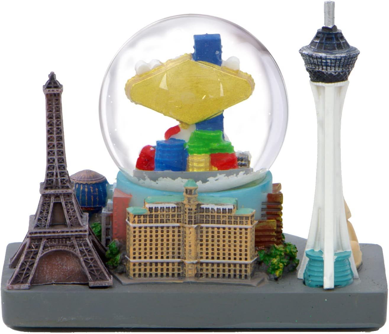 Las Vegas Snow Globe and Skyline 4 Inches