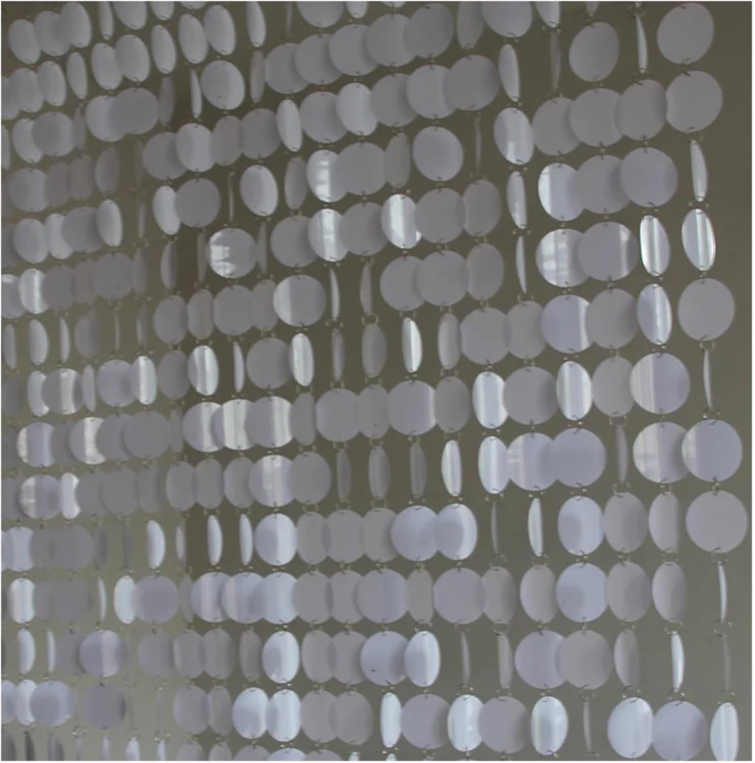 Blue PVC Sequins Curtain 5 Strips 180cm