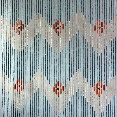 FlavorThings Blue Wood Bead Curtain - Waverly