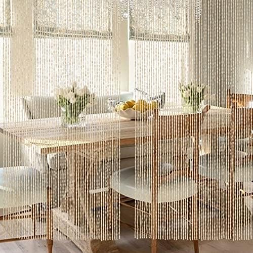Handmade Bamboo Beaded Curtain 52 Strands 355 x 75 Inches