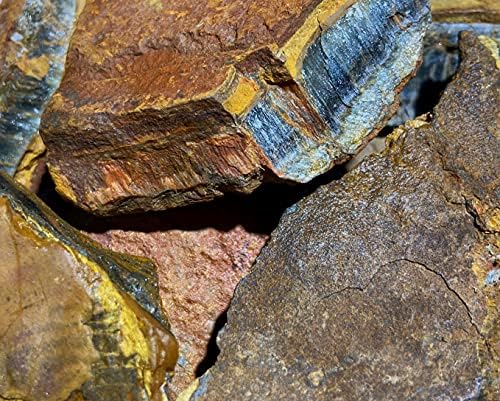 Rough Blue Tiger Eye - 1 Pound Natural Stone