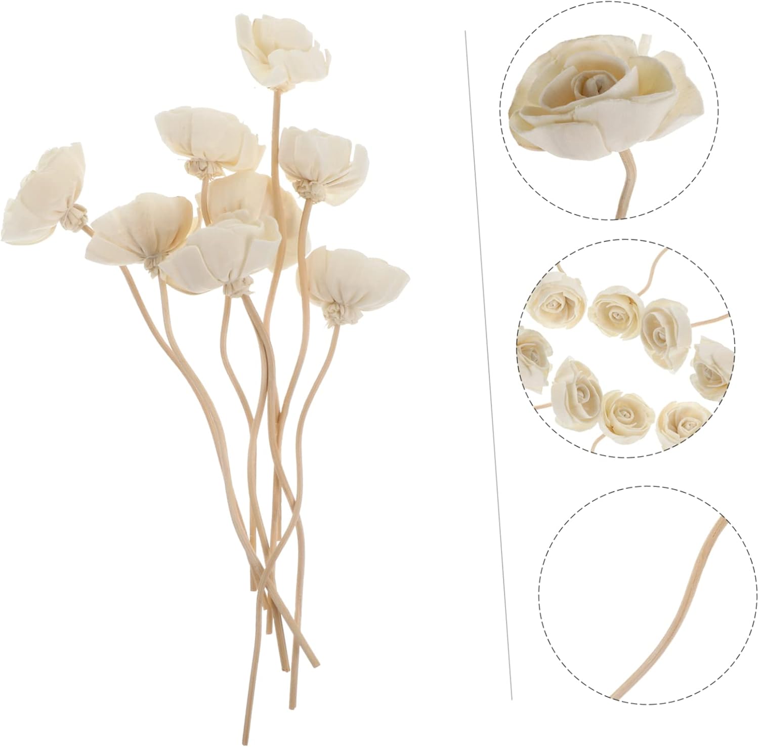 8pcs Aromatherapy Rattan Diffuser Sticks for Natural Home Fragrance