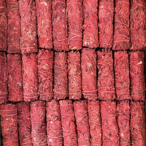 6 Dragons Blood Sage Smudge Sticks 4 Inch Hand Tied All Natural