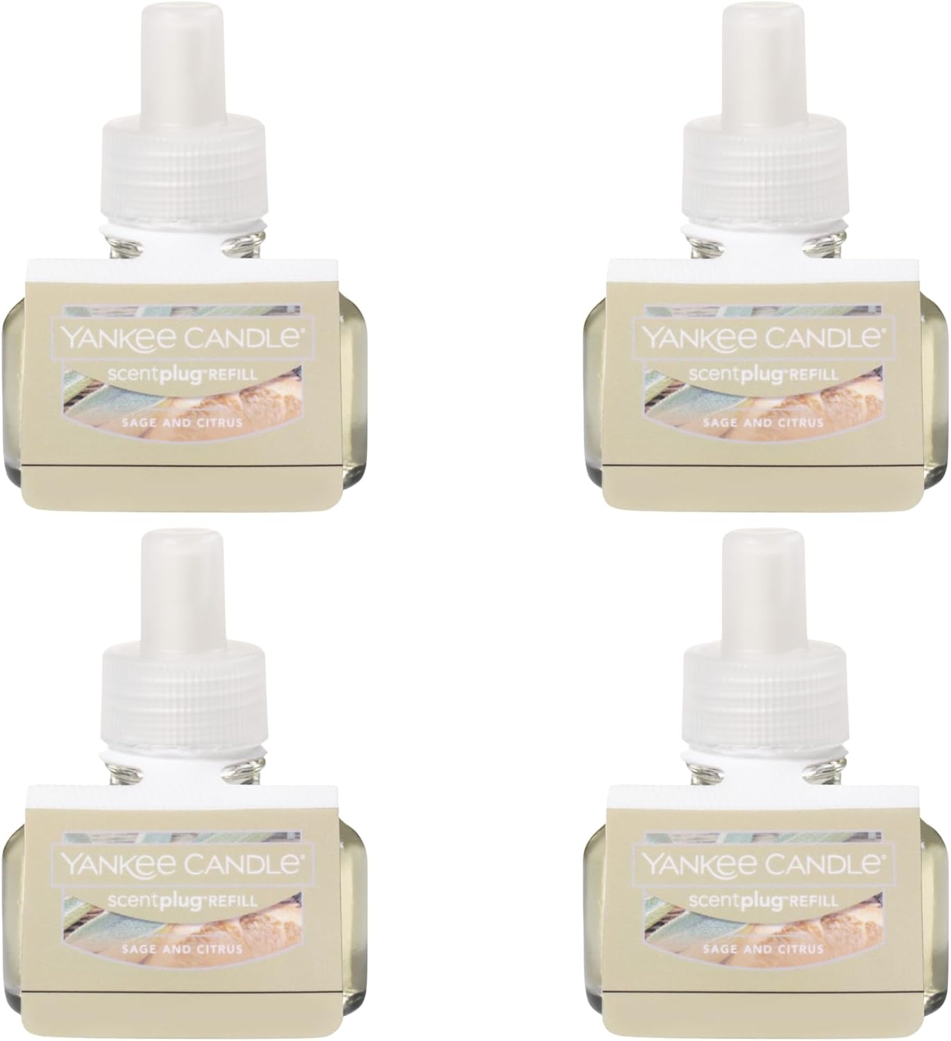 Yankee Candle ScentPlug Refill Sage Citrus 1 CT Pack of 4