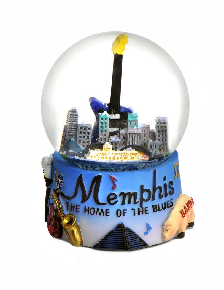 Zizo Memphis Tennessee Colorful Snow Globe 65mm
