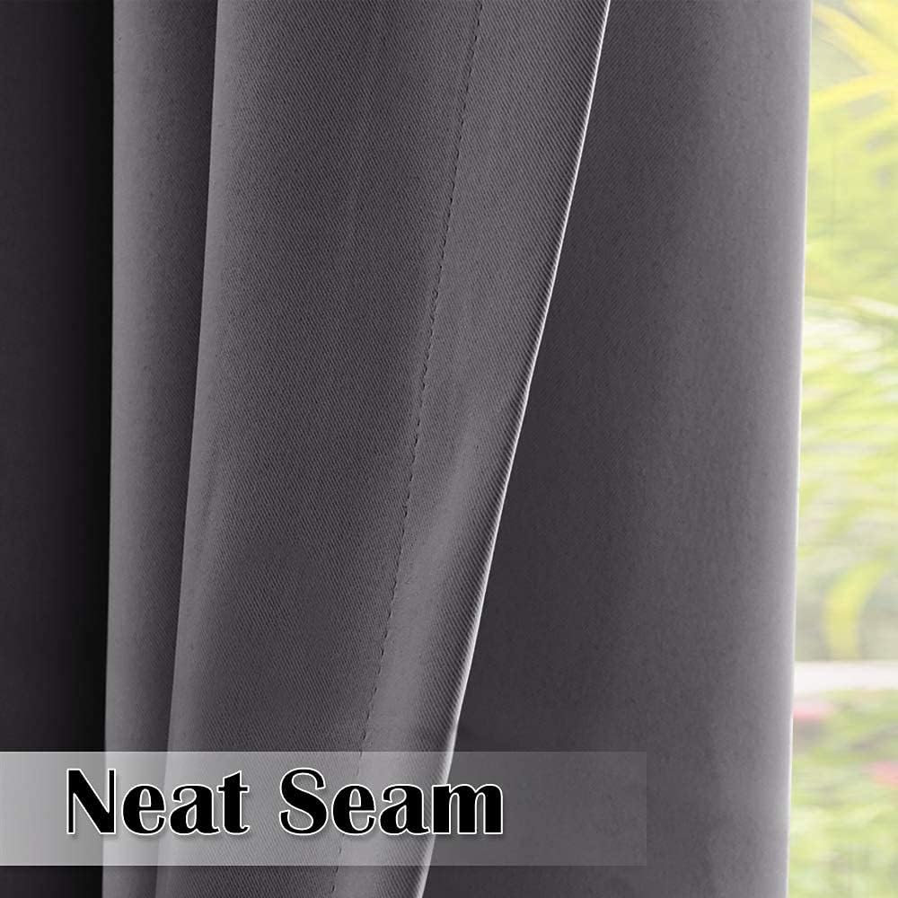 StangH Heavy Duty Waterproof Curtains for Front Porch Sliding Door