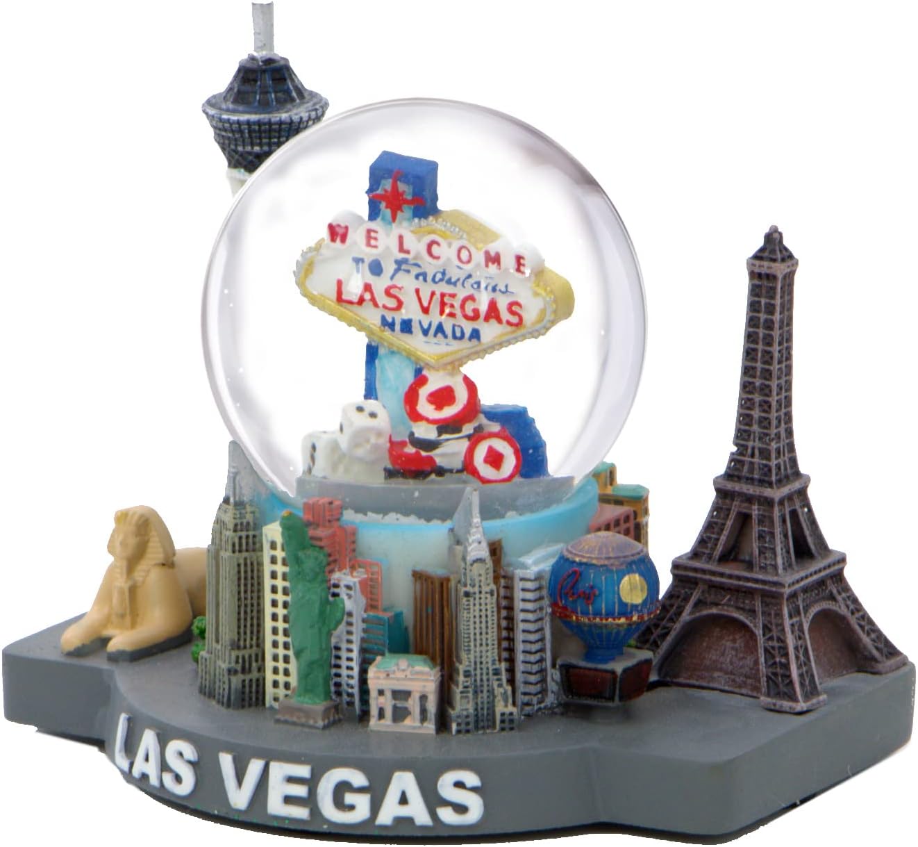 Las Vegas Snow Globe and Skyline 4 Inches