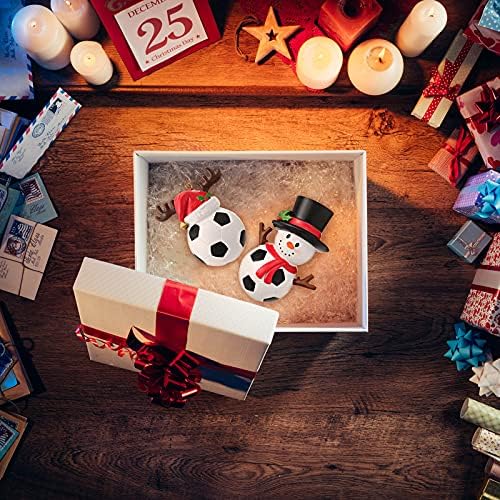 Maitys 3 Piece Christmas Soccer Ornament Set