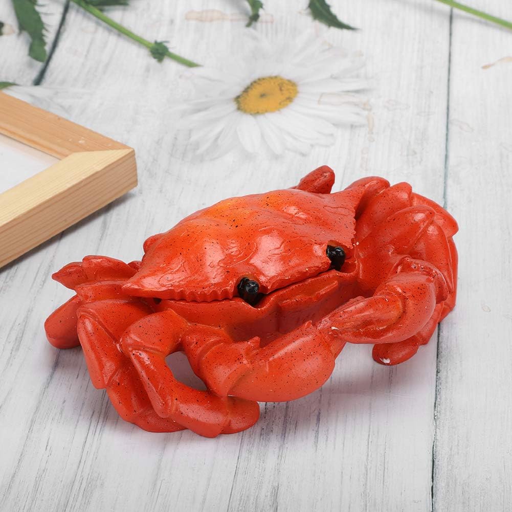 Resin Crab Shape Ornament Ashtray Home Office Decor