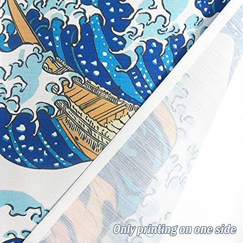 LIGICKY Noren Curtain The Great Wave Door Divider