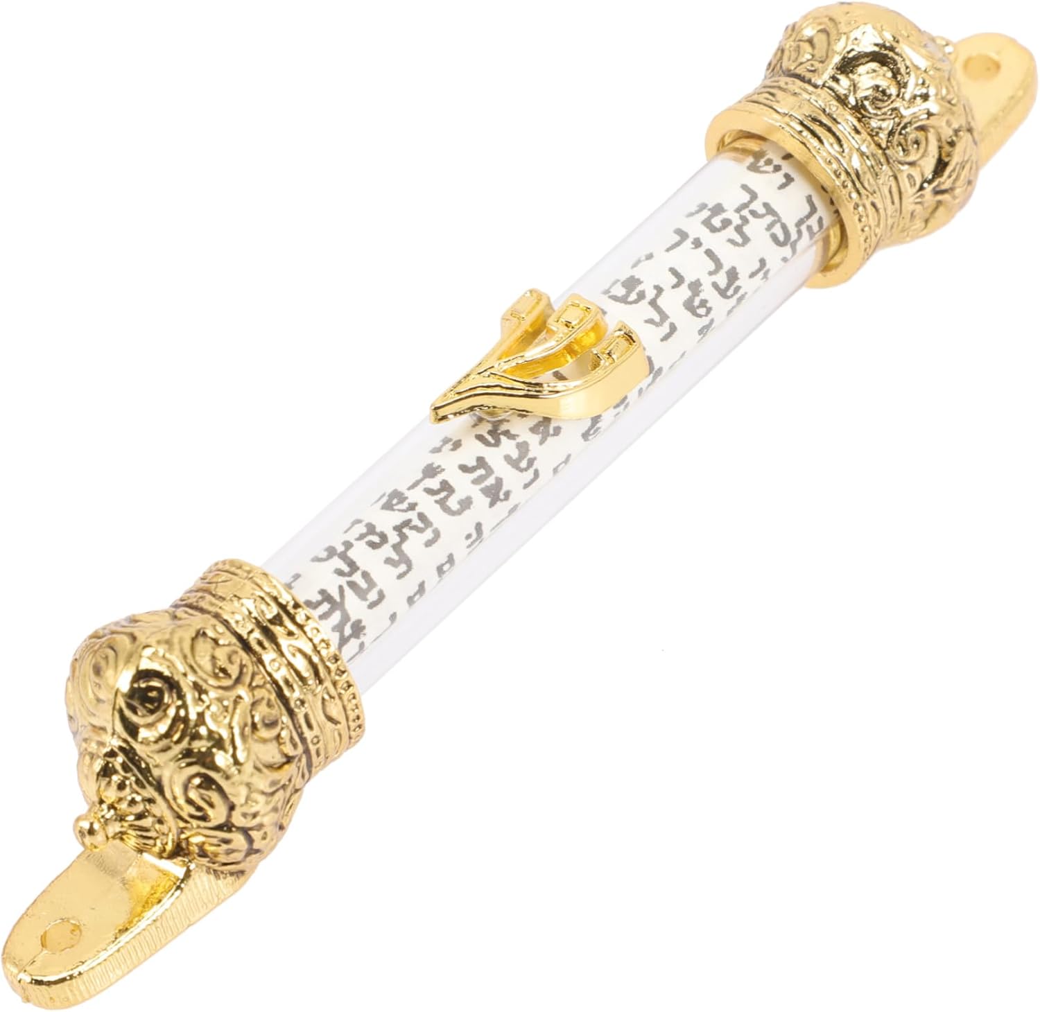 Door Right Side Mezuzah Jewish Religious Metal Scroll for Home