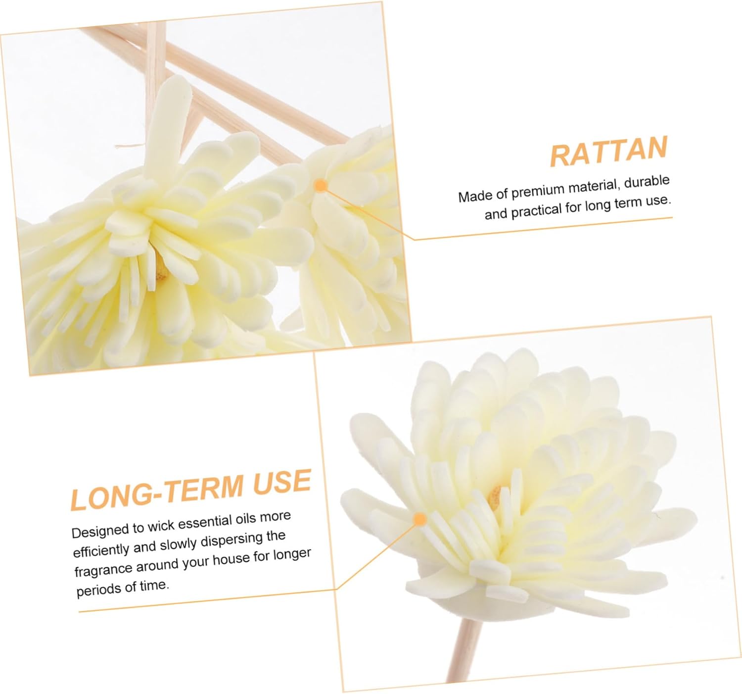 STOBAZA 5 Set Chrysanthemum Aroma Diffuser Reeds