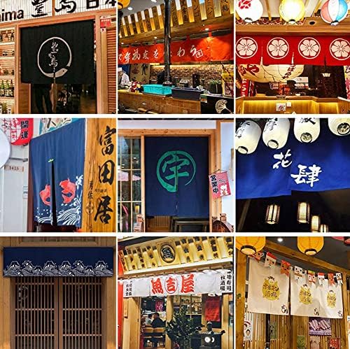 Japanese Style Half Open Door Noren Curtain