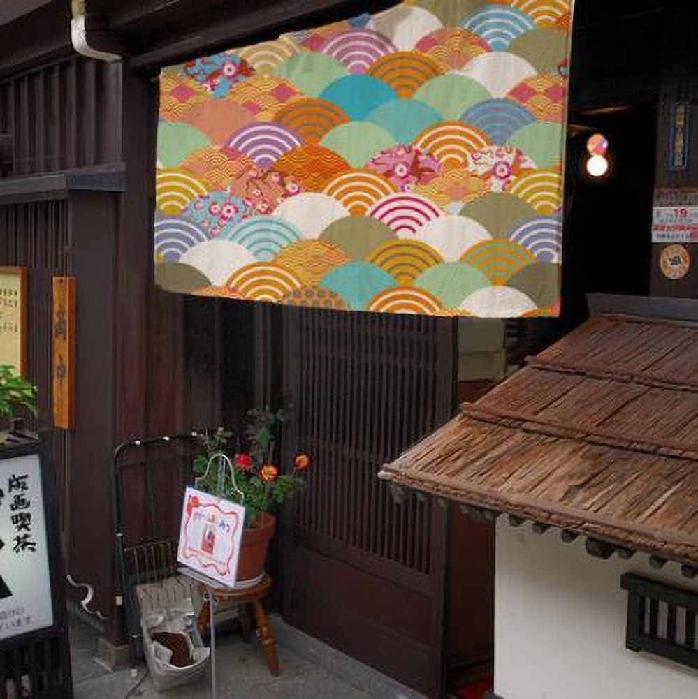 Japanese Style Half Open Door Noren Curtain