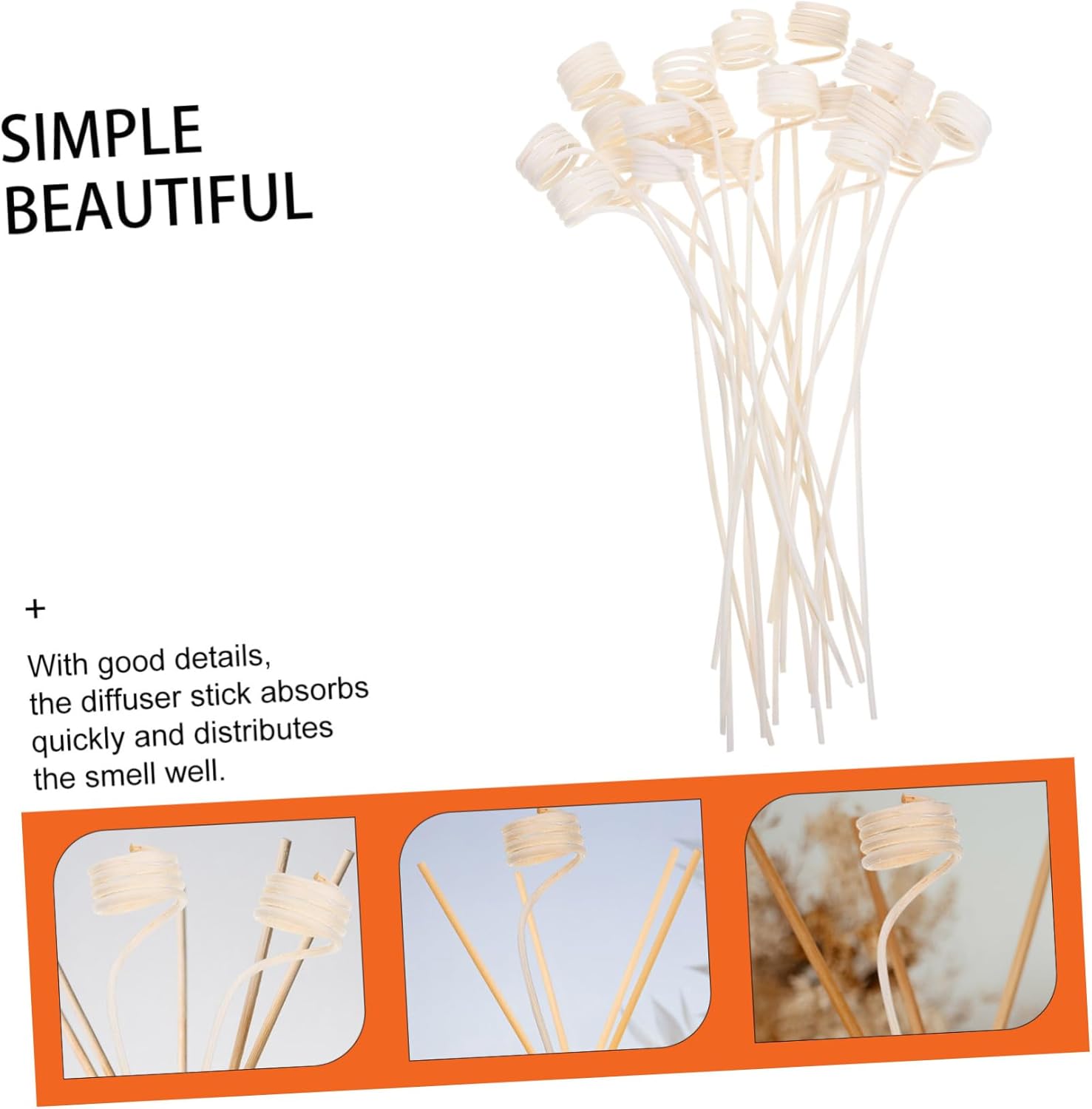 Happyyami Aromatherapy Diffuser Sticks Rattan