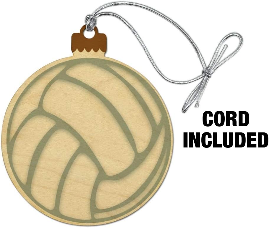 GRAPHICS AND MORE Volleyball Ball Wood Christmas Ornament