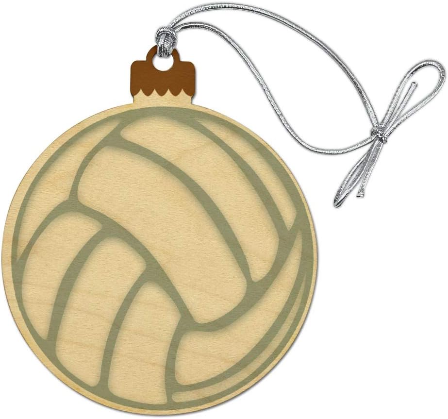 GRAPHICS AND MORE Volleyball Ball Wood Christmas Ornament