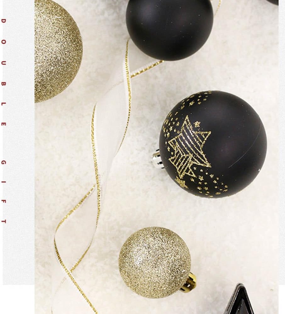 65ct Christmas Ornaments Set with Shatterproof Plastic Balls