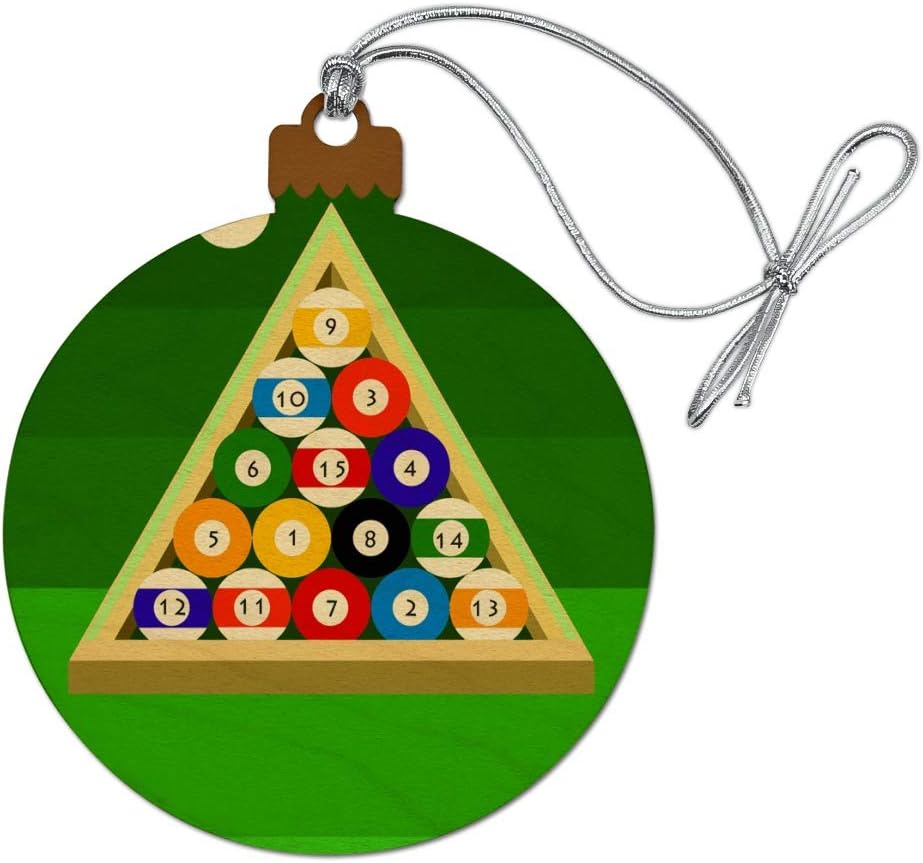 Graphics More Billiard Balls Christmas Ornament 1