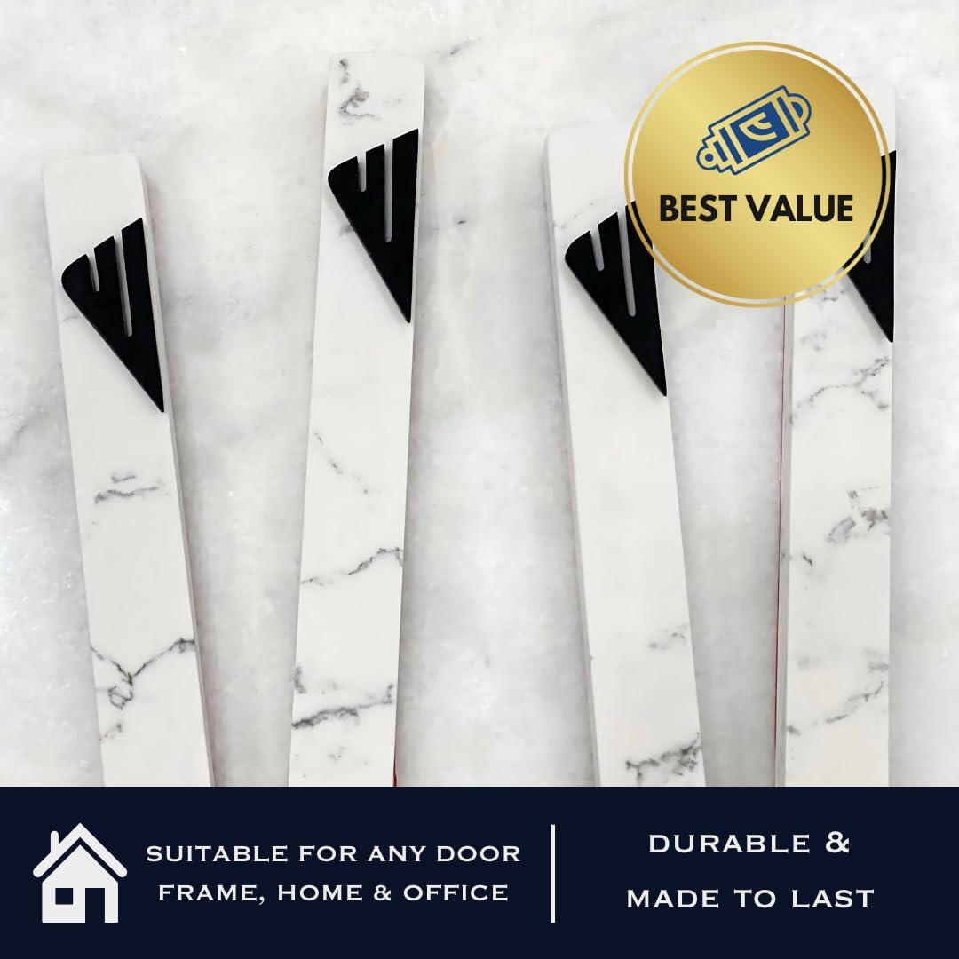 Modern Mezuzah Case with Marble Design
