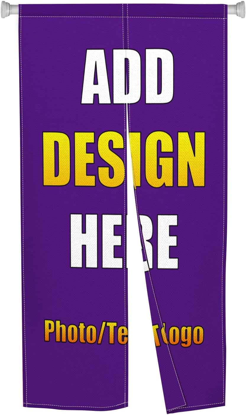 Custom Noren Curtain with Photo and Logo 283 x 472