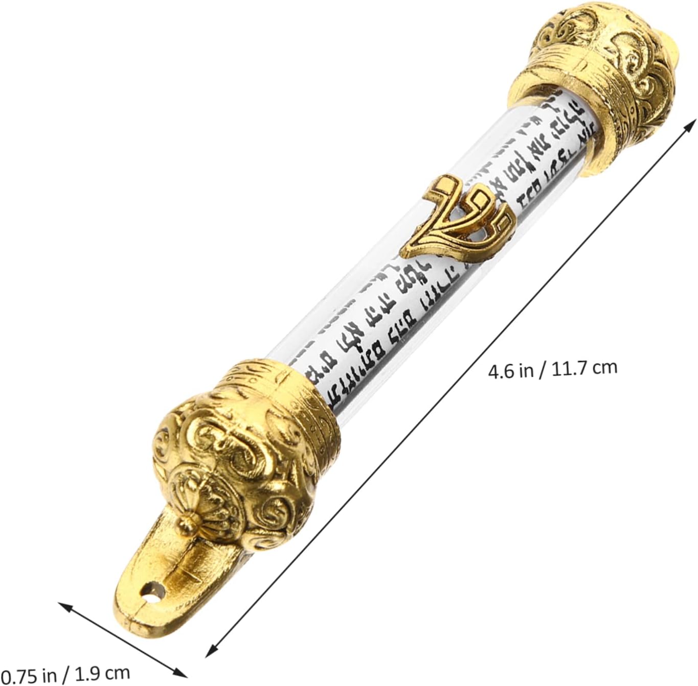 PRETYZOOM Religious Mezuzah Scroll Door Decor Metal