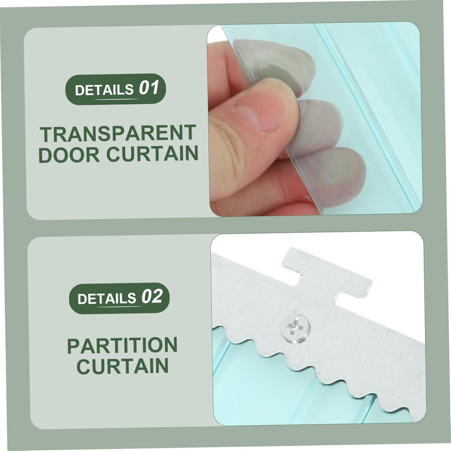 STOBAZA PVC Doorway Partition Curtain