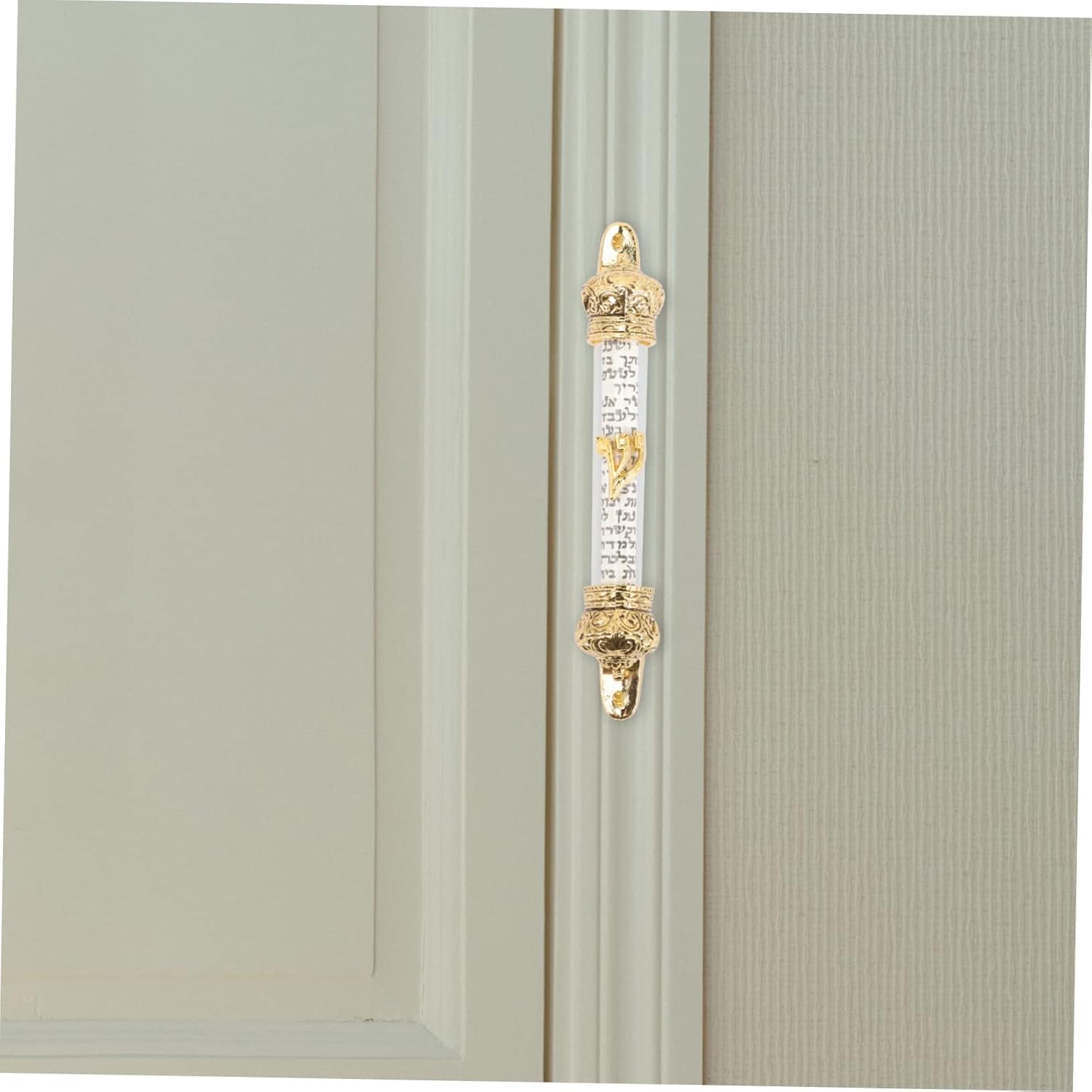 Jewish Mezuzah Door Decor Metal Scroll Blessing Decor