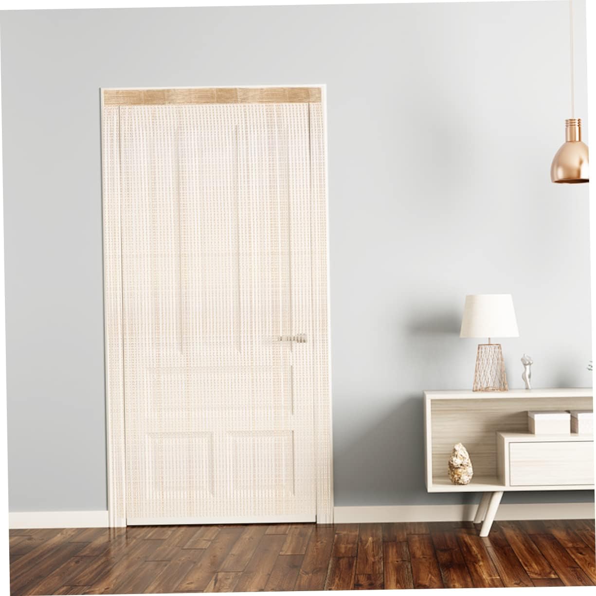 PRETYZOOM Dense Monochrome Door Curtain for Home Decor