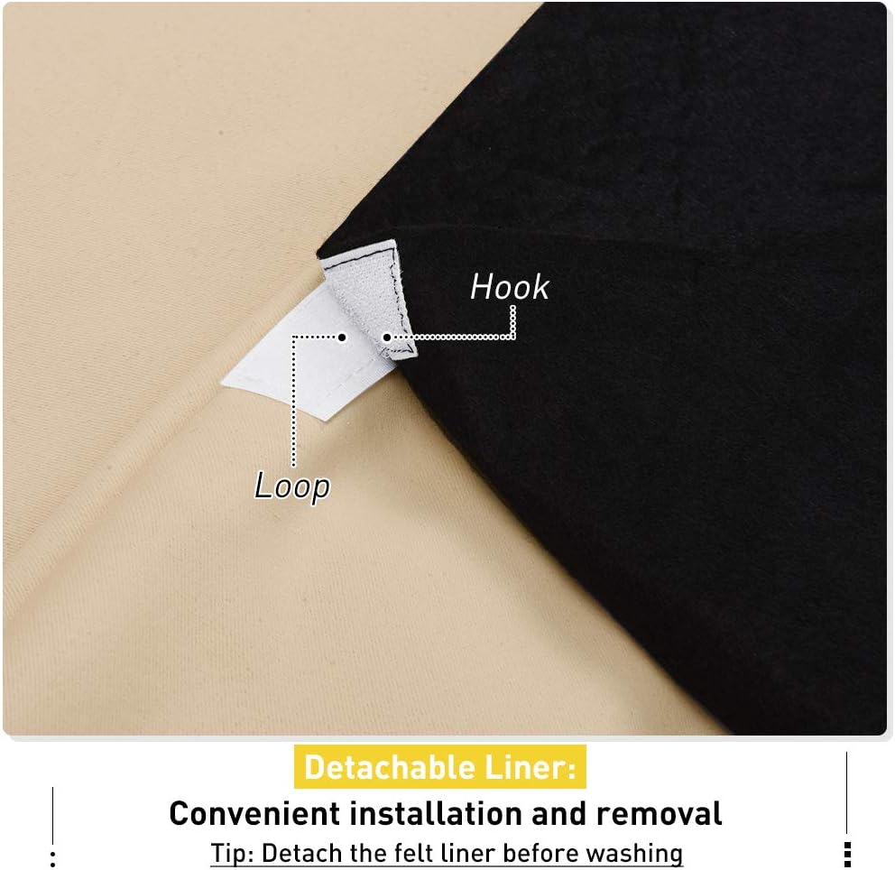 NICETOWN Noise Reducing Curtains with Blackout and Privacy