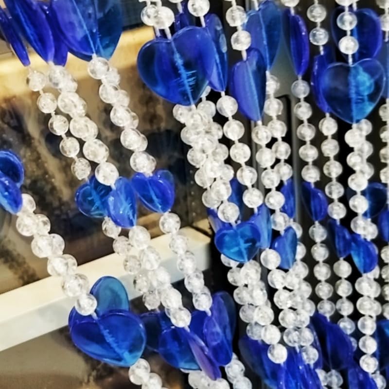 Ave Split Heart Shape Beaded Curtain Door Divider