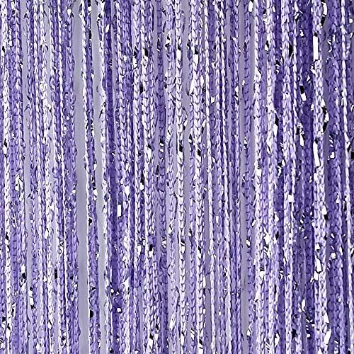 Topixdeals Door Fringe Curtain Silver Ribbon Strip Tassel