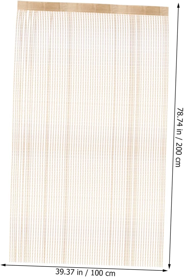 PRETYZOOM Dense Monochrome Door Curtain for Home Decor