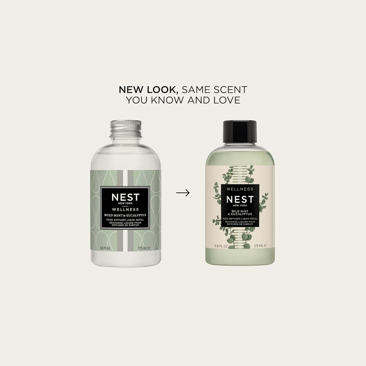 NEST New York Reed Diffuser Oil Wild Mint Eucalyptus 59 Fl Oz