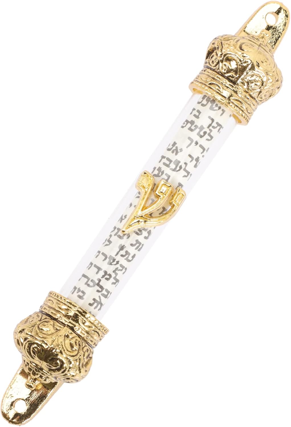 Jewish Mezuzah Scroll Door Ornament Metal Decor Case
