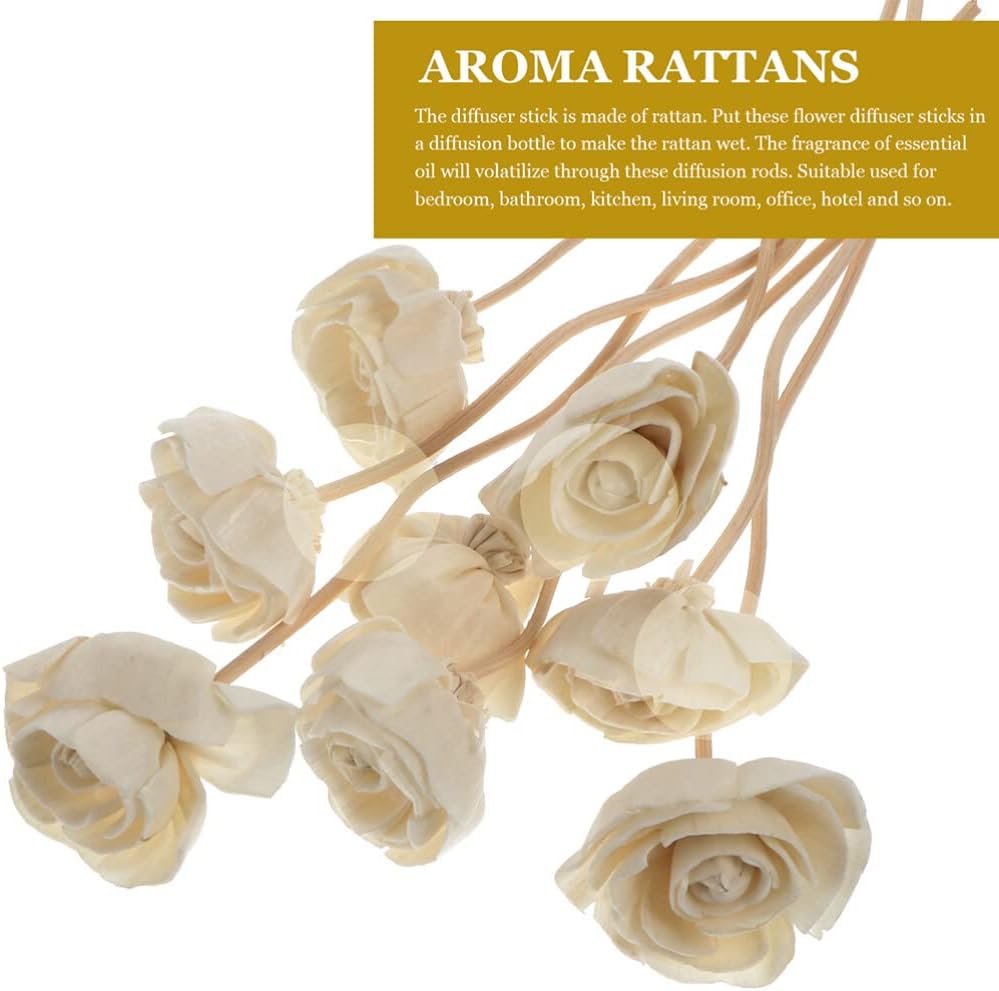 Alipis Flower Reed Diffuser Sticks - 9pcs for Home and Office Aromatherapy