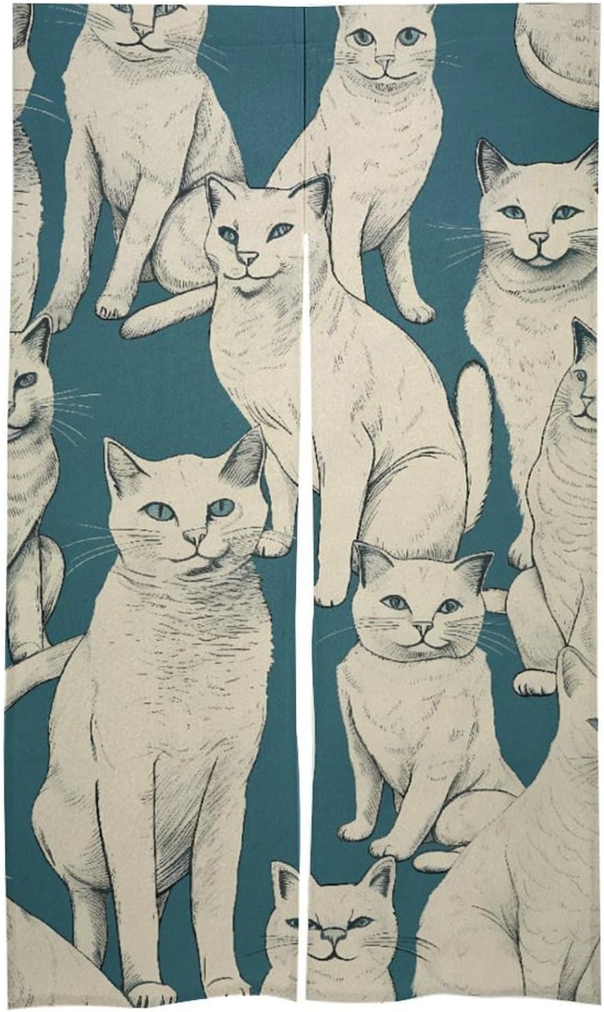Japanese Noren Animal Pattern Door Curtain 34x57