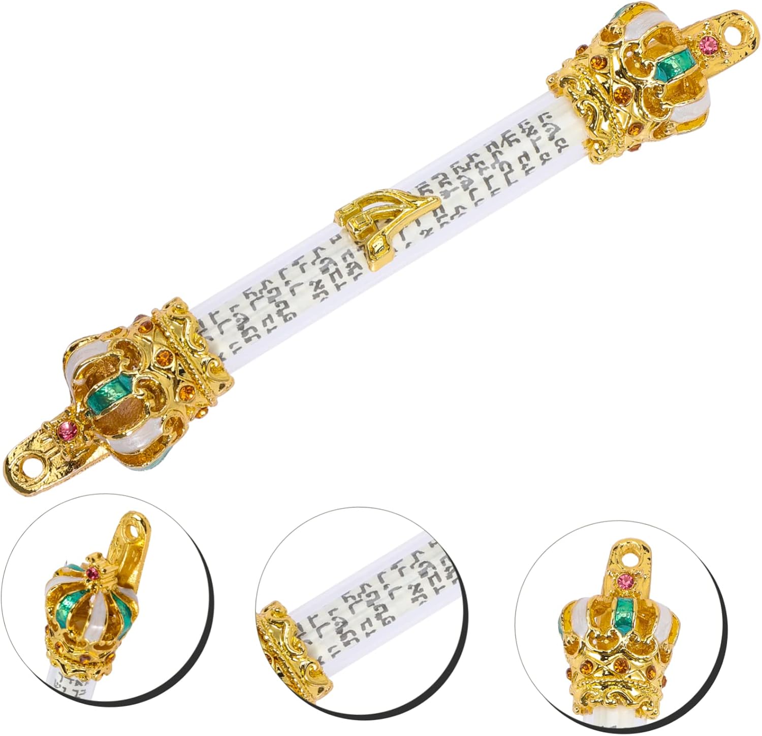Jewish Mezuzah Door Decoration Metal Scroll Blessing