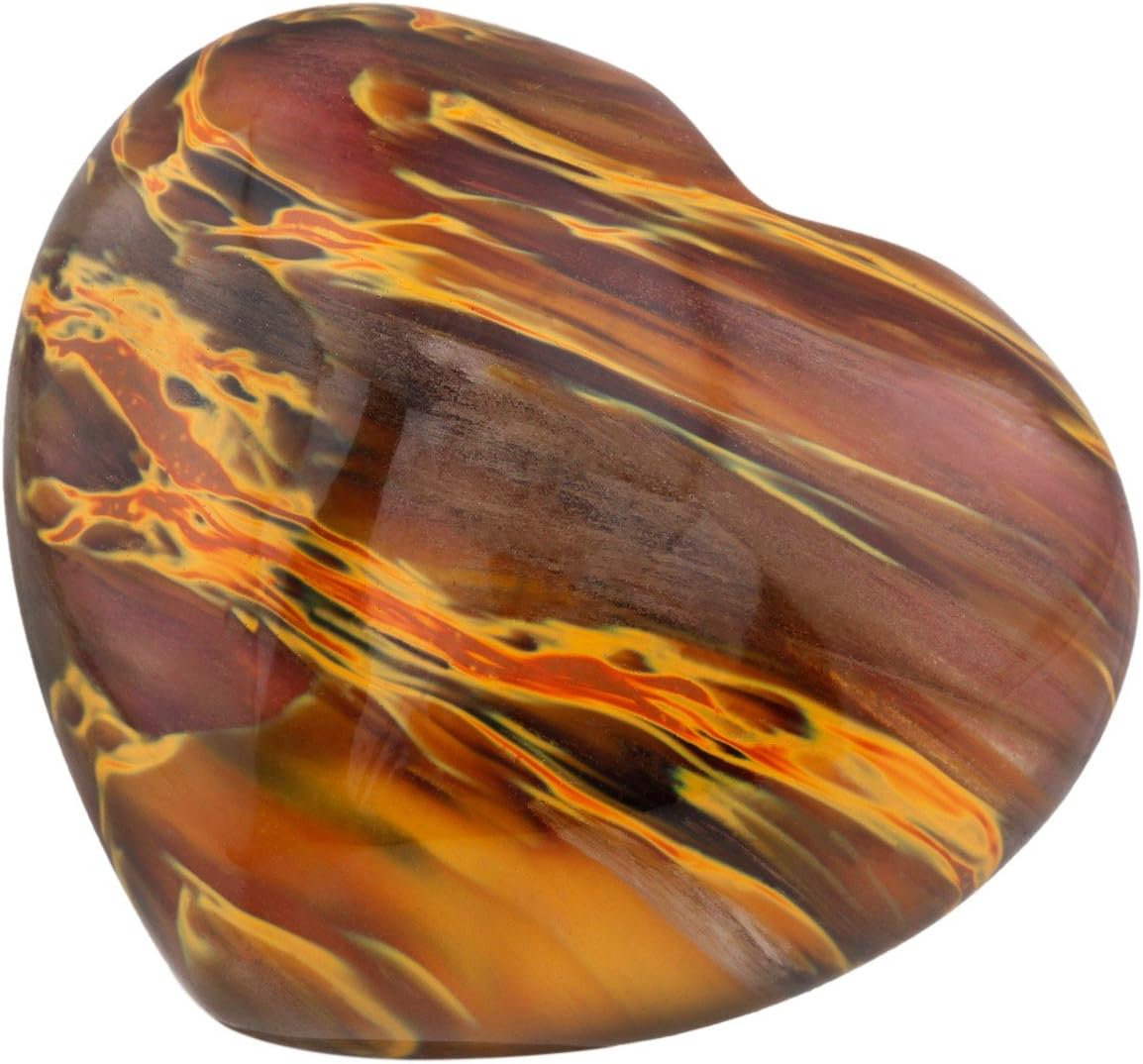 Rockcloud 16 Inch Cherry Quartz Heart Worry Stone