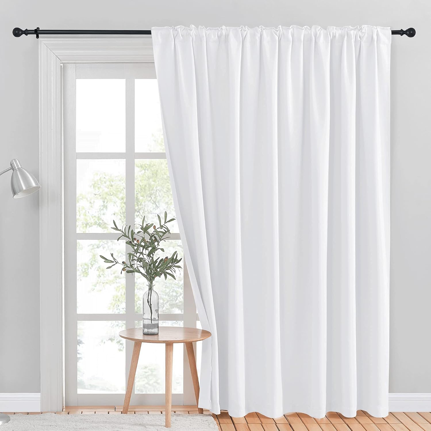 NICETOWN 50 Light Blocking Vertical Blinds for Sliding Glass Doors