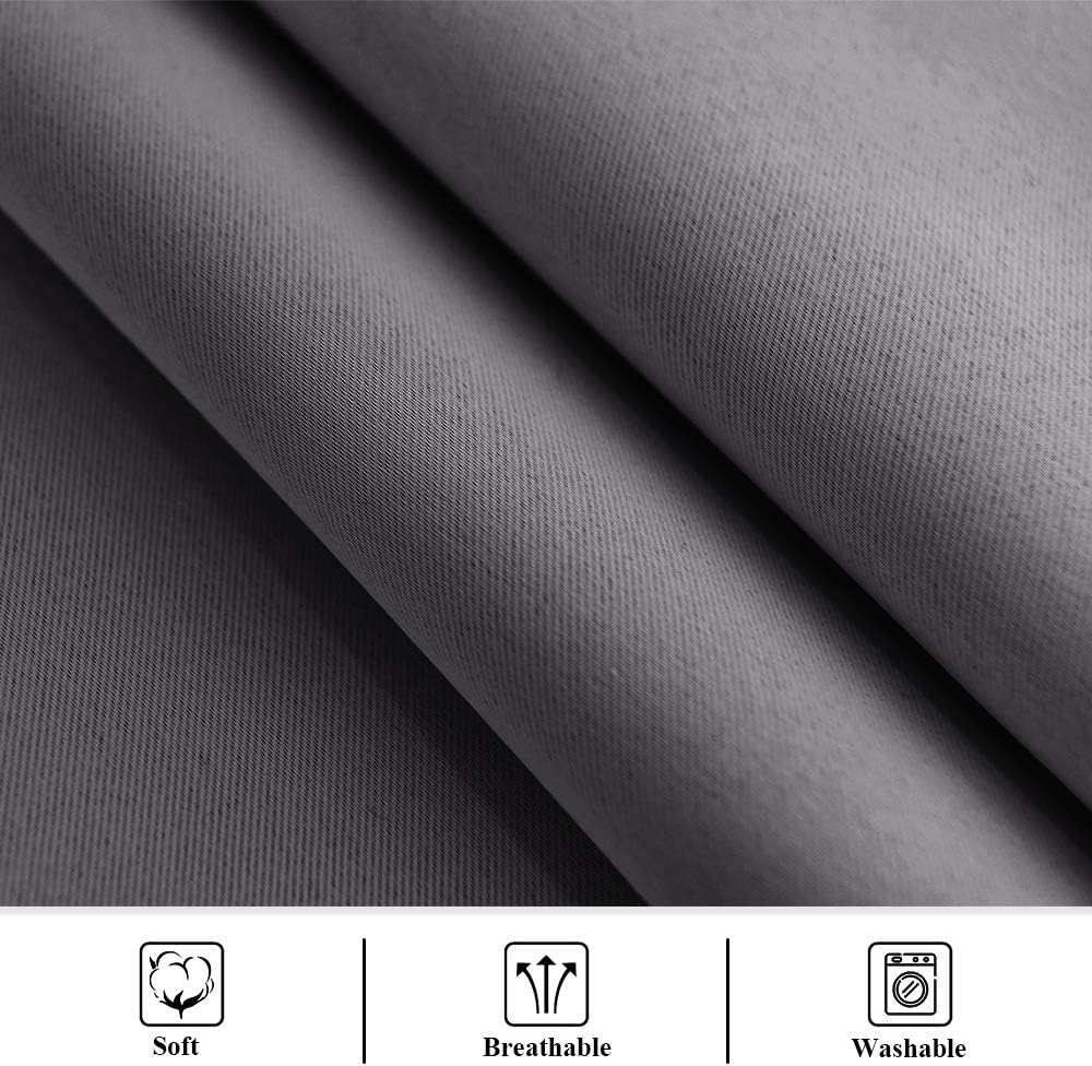StangH Heavy Duty Waterproof Curtains for Front Porch Sliding Door