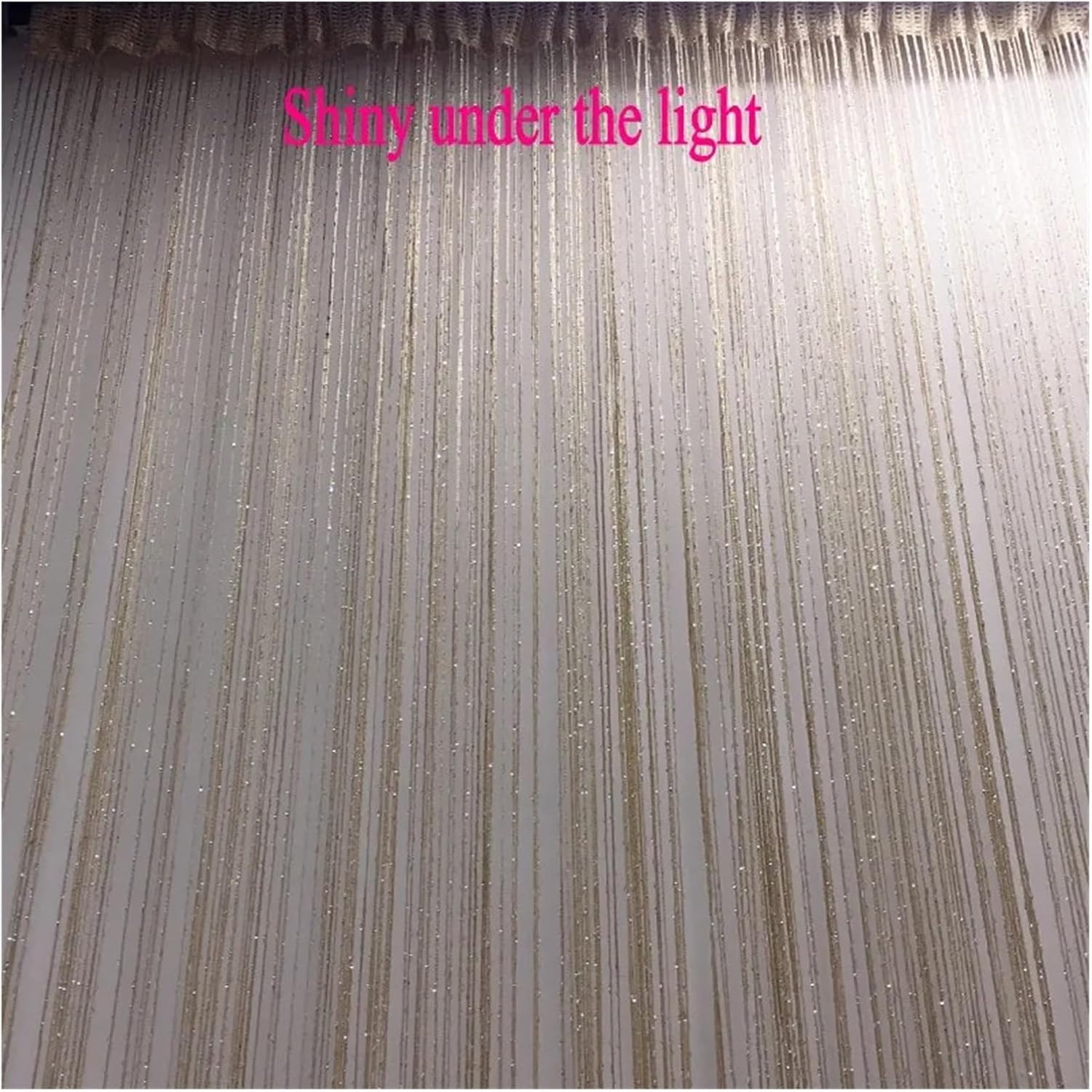 Shiny Tassel String Curtain 3x26m Blue