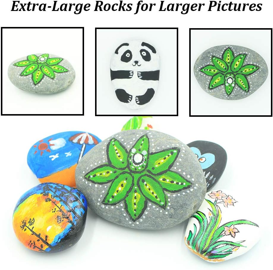 Ultra Large River Rocks for Painting 20 Extra Big Smooth Stones