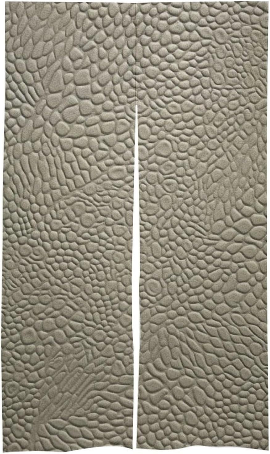 Light Green Printed Door Curtain for Kitchen and Entryway