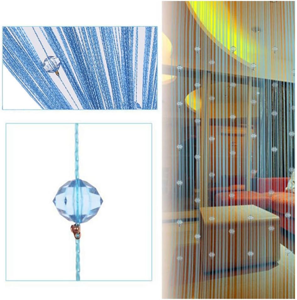 FUT String Tassel Crystal Beads Curtain 1x2m